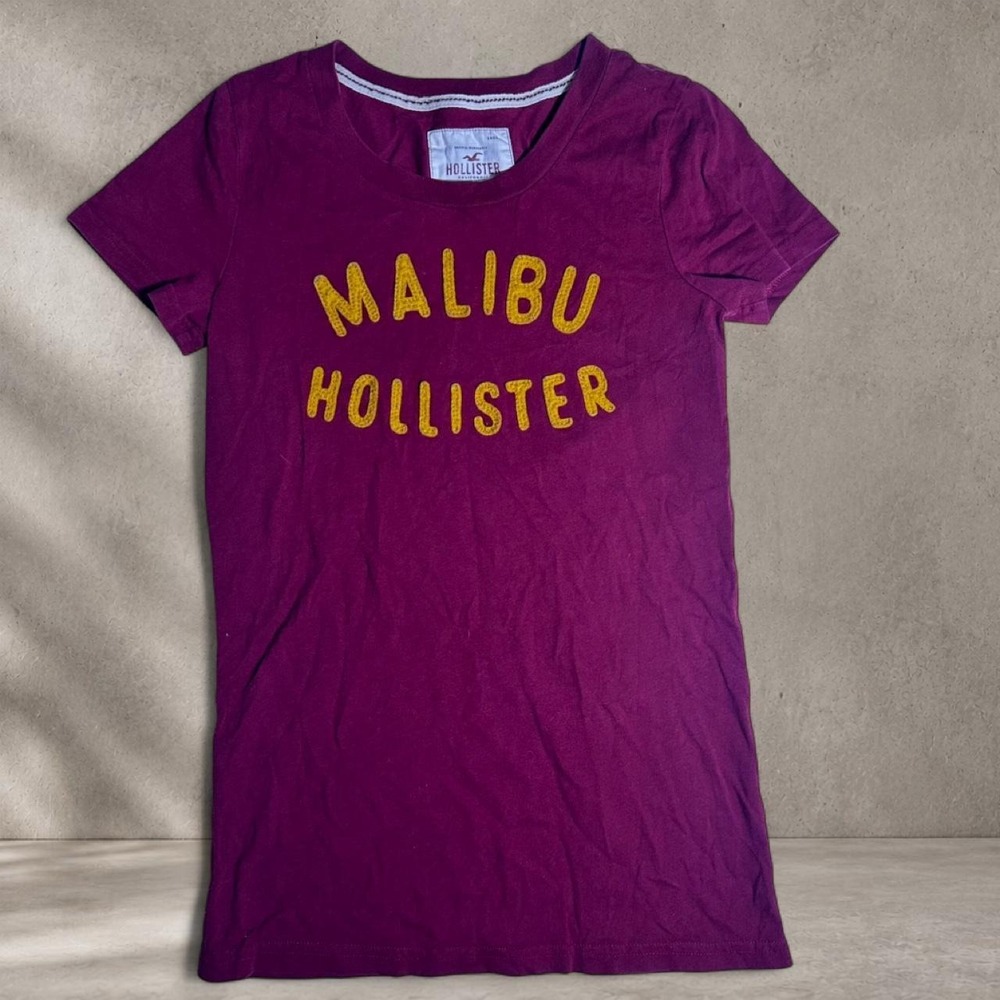 Vintage Hollister burgundy Malibu tee Size M